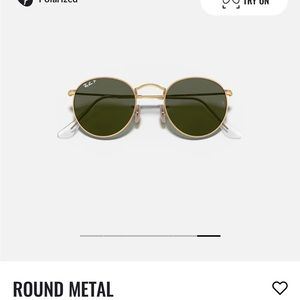 RayBan Round Metal Sunglasses